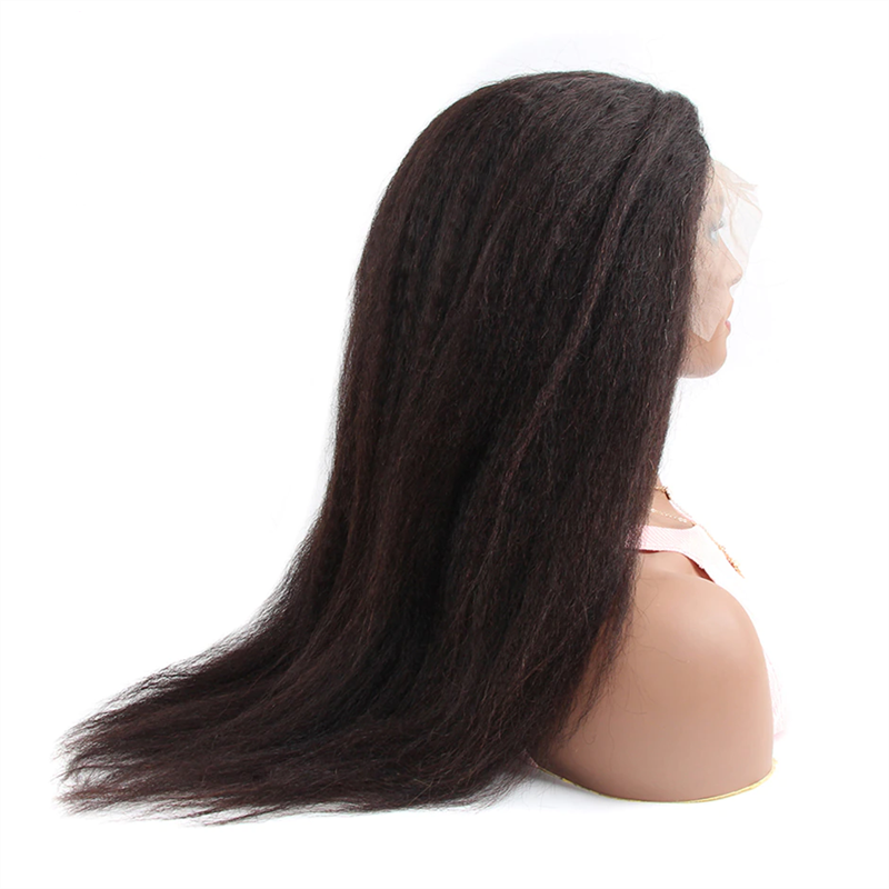 360 Kinky Straight Lace Front Wig With 180 Density - 图片 4